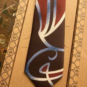 Doctor Who Tenth 10th Doctor Tie Brown Blue Swirl